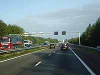 Op de drukke A2
