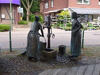 Zonder te pompen toch water