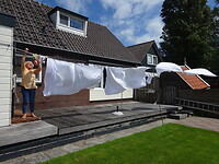 Geweldig weer voor de was, zon en wind!