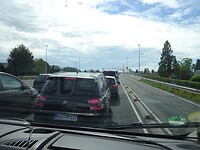 File voor de Waalbrug