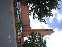 De moderne kerk van Geeste