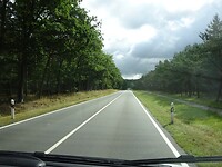 Binnendoor over een zeer rustige weg