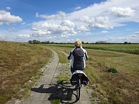 Beneden langs het dijkje