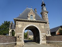 De toegangspoort van kasteel Borgharen