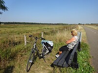 Op dit bankje gaan we lunchen