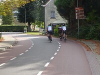 Heel veel fietsers vandaag op de weg