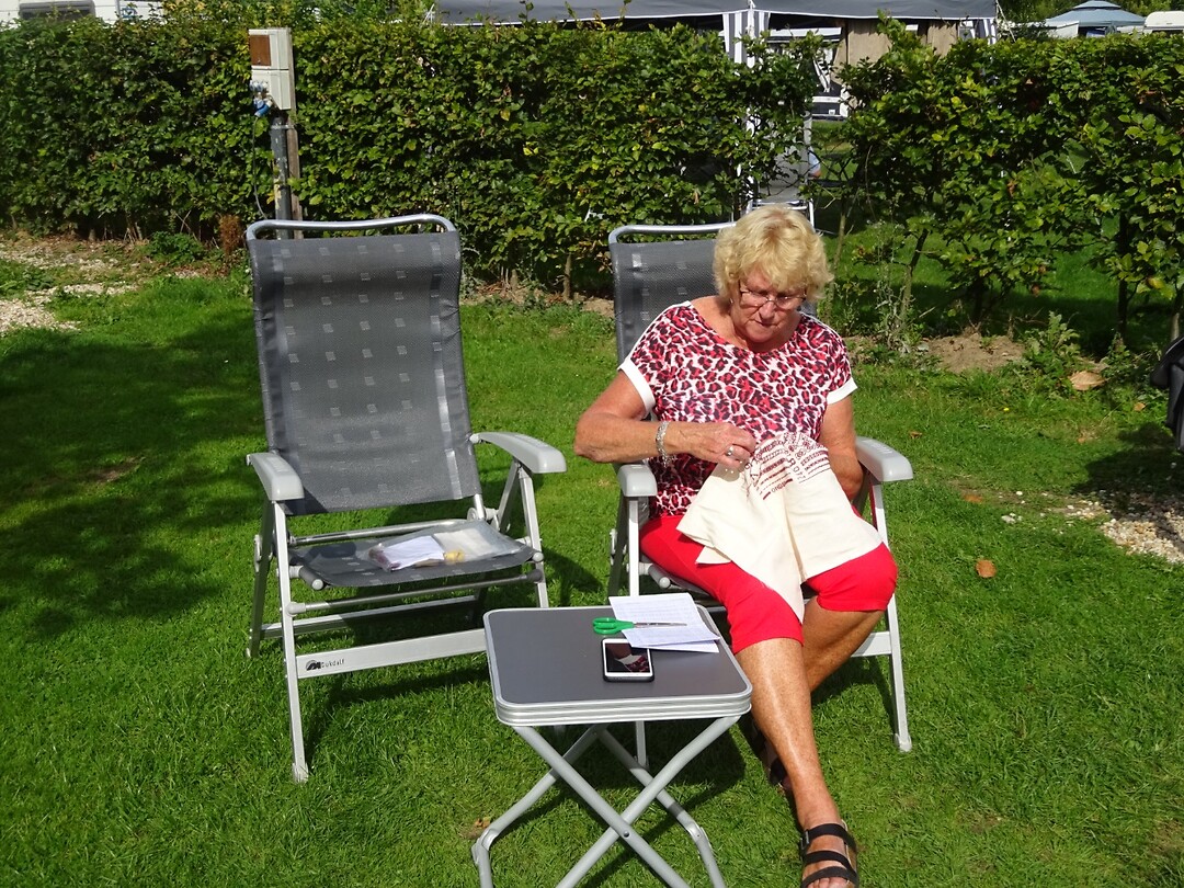 Bep aan haar hobby