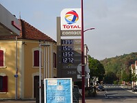 De brandstofprijzen in Frankrijk