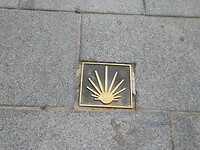 Ook hier de weg naar Santiago de la Compostella