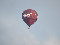 Gisteravond een ballonvaart boven ons hoofd