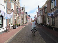 Huizen zijn versierd voor komend weekend