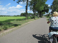 Na het eten op de fiets