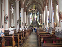 In de kerk een expositie van oude foto’s