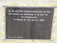 Het bordje bij de kerk