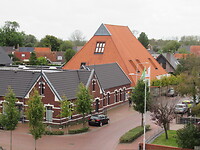 Mooi uitzicht op het dorpshuis