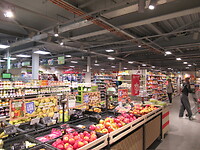 Enorme grote supermarkt