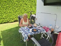 Aan de lunch
