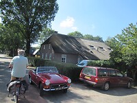 Huizen veelal met riet bedekt