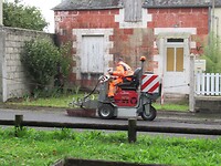 Een veegwagen!