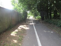 Over het fiets/voetpad