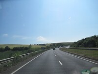 Rijden door een mooi landschap