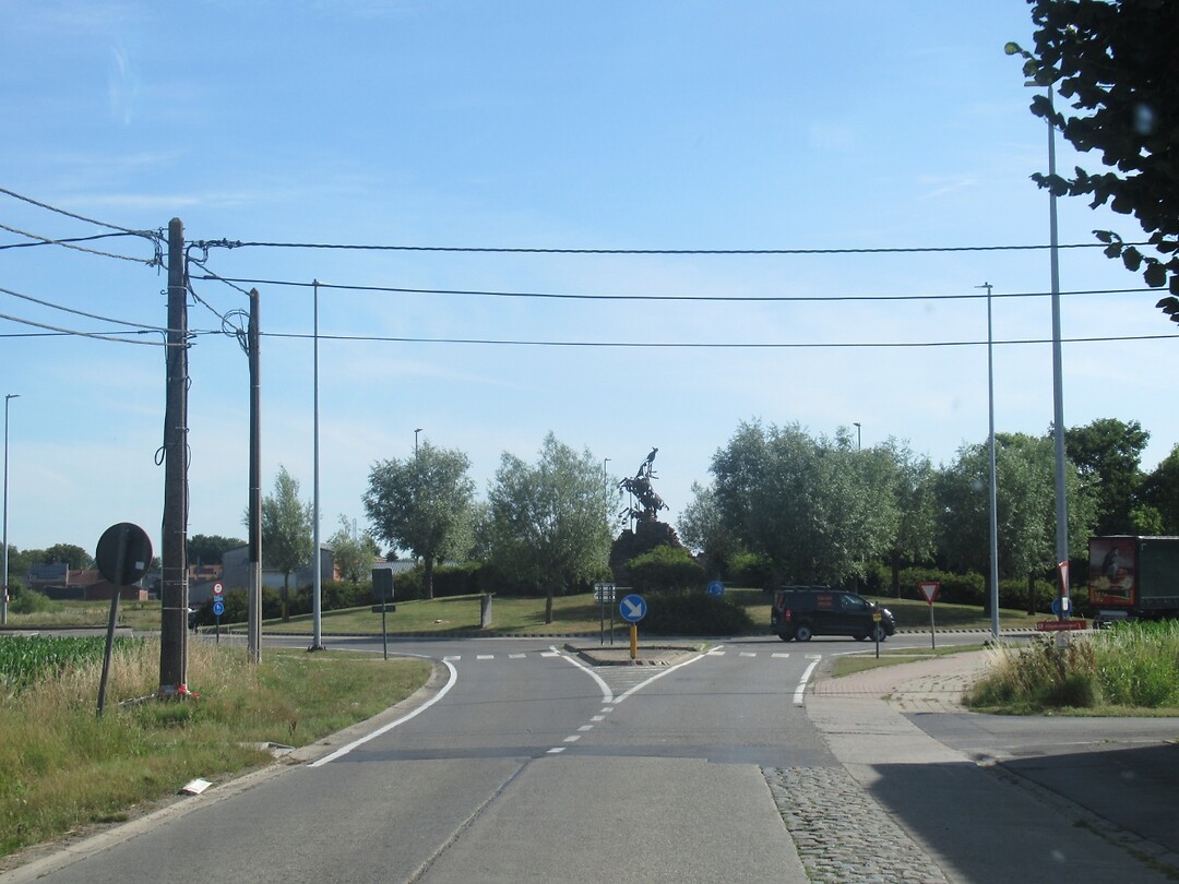 Rotondes met kunstwerken