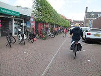 Komen aan in het centrum