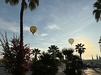Vanmorgen luchtballonnen gaan een reisje maken