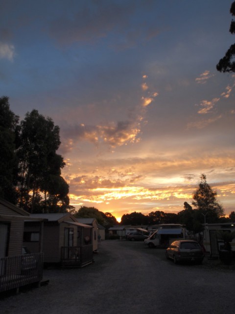 Zonsondergang Strahan