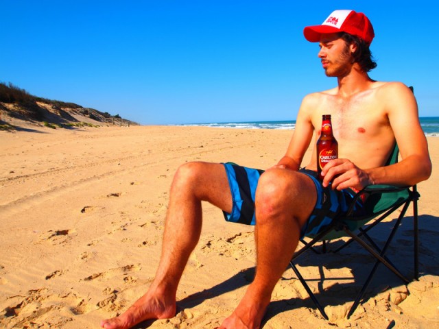 Biertje & campingstoeltje