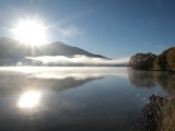 Lake Benmore; ochtenduitzicht