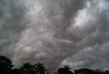 A storm was coming up..