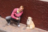 Two Blondies on the street