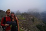 a bit sweaty from the hike up