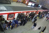 Rush hour in the metro, Santiago
