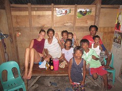Familiy Rios (almost complete), having dinner together