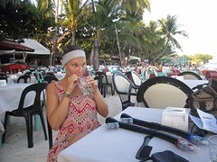 Cocktail hour on the beach