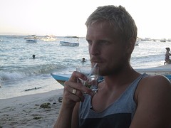 Sven enjoying his Gin Tonic