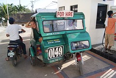 Tricycle ride towards the ferry
