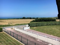 Zicht vanop ons balkon: Omaha Beach