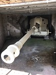 Canon in bunker in Saint-Laurent