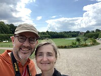 Selfie in de kasteeltuinen