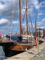 Oude zeilboten in Wismar