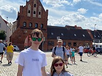 Broer en zus in Wismar