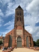 Marienkirche, of wat ervan overblijft nadat in de DDR de kerk werd afgebroken in 1960