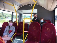 In de shuttle