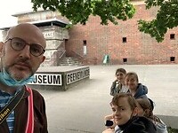 Selfie aan de ingang