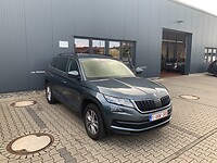 In de garage…