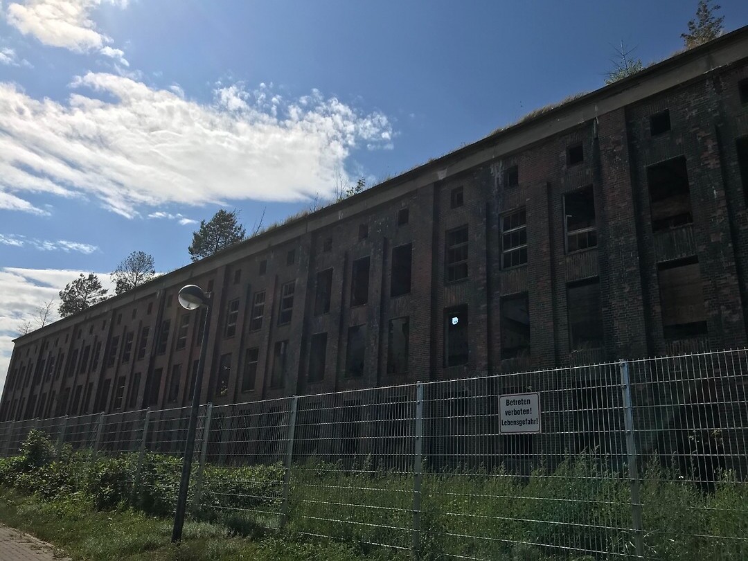 Gebouw waar de brandstoffen voor de raketten werden geproduceerd, in de lindenstrasse.