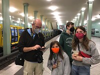 In een metrostation